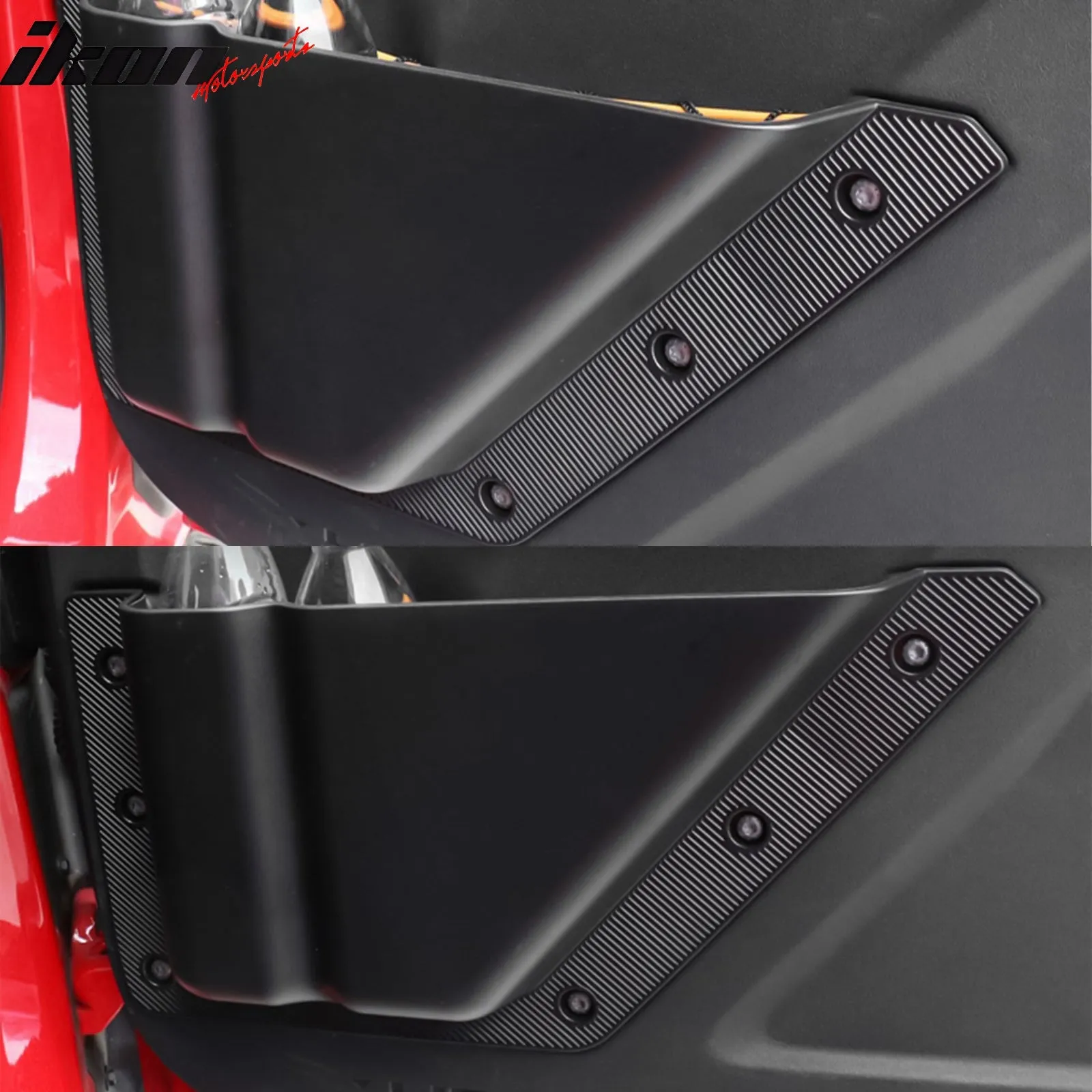 2021-2023 Ford Bronco 2/4 Dr Black Front Door Storage Box TPE ABS 2PCS