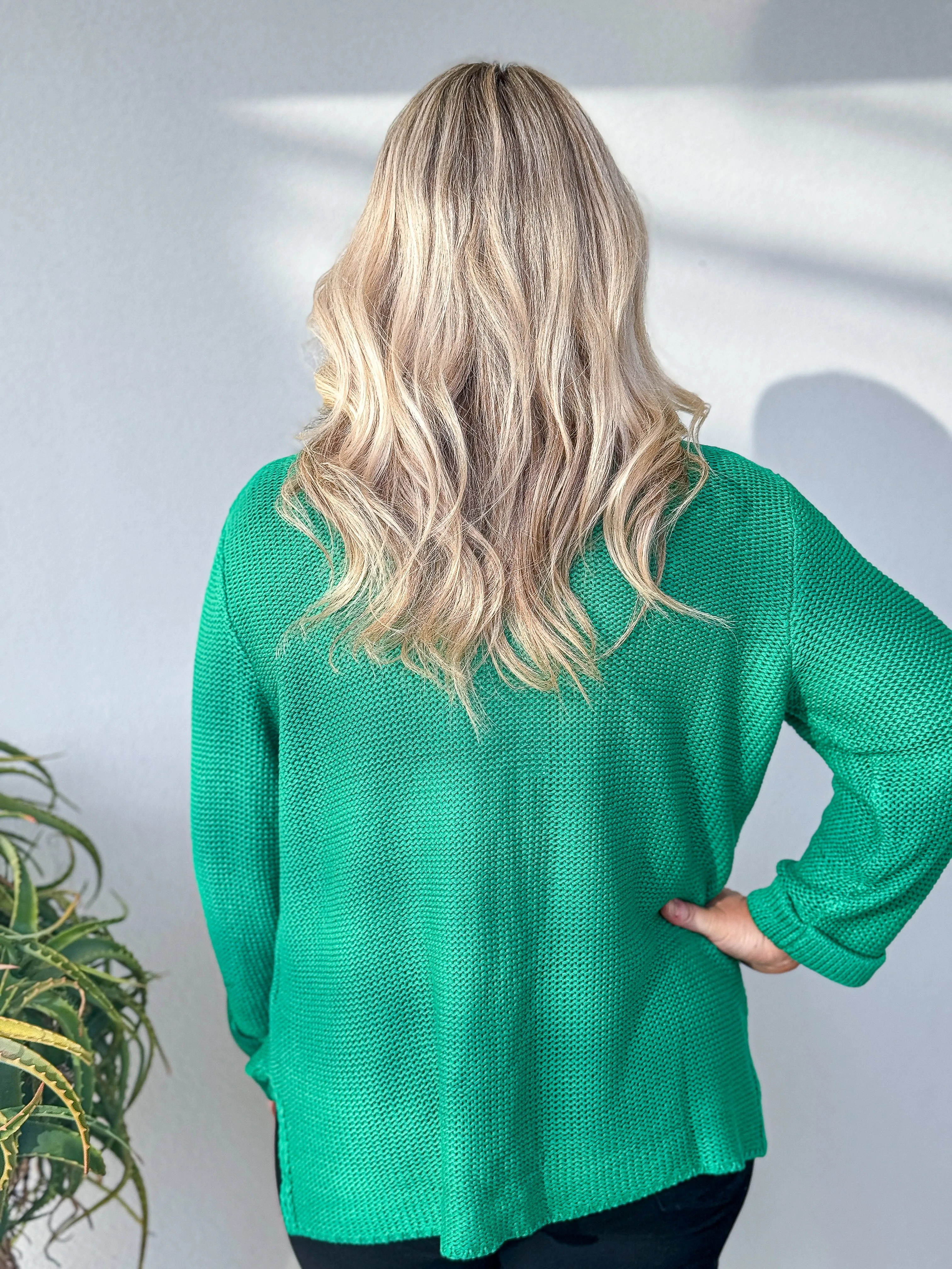 Bessie Knit - Emerald Green