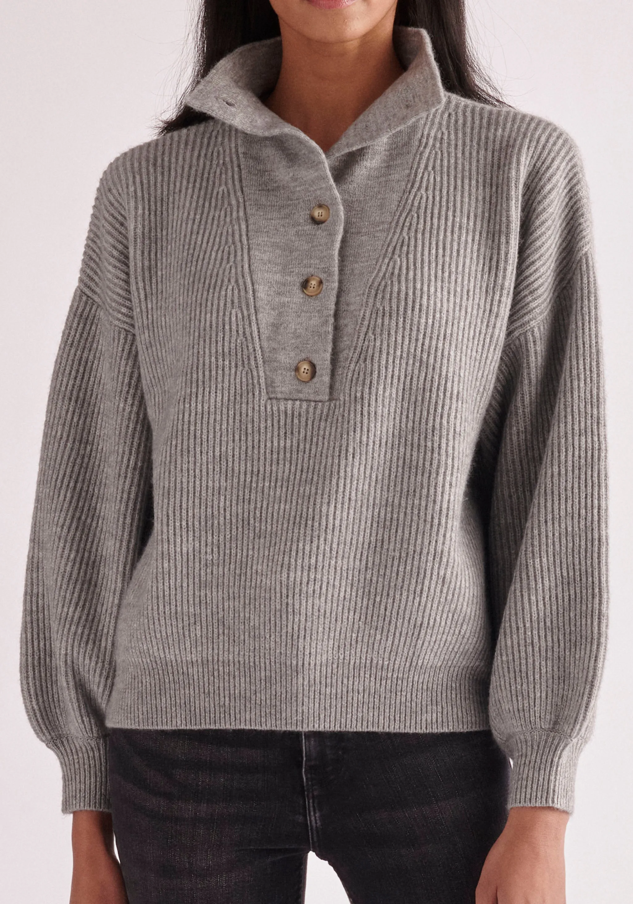 Button Neck Jumper