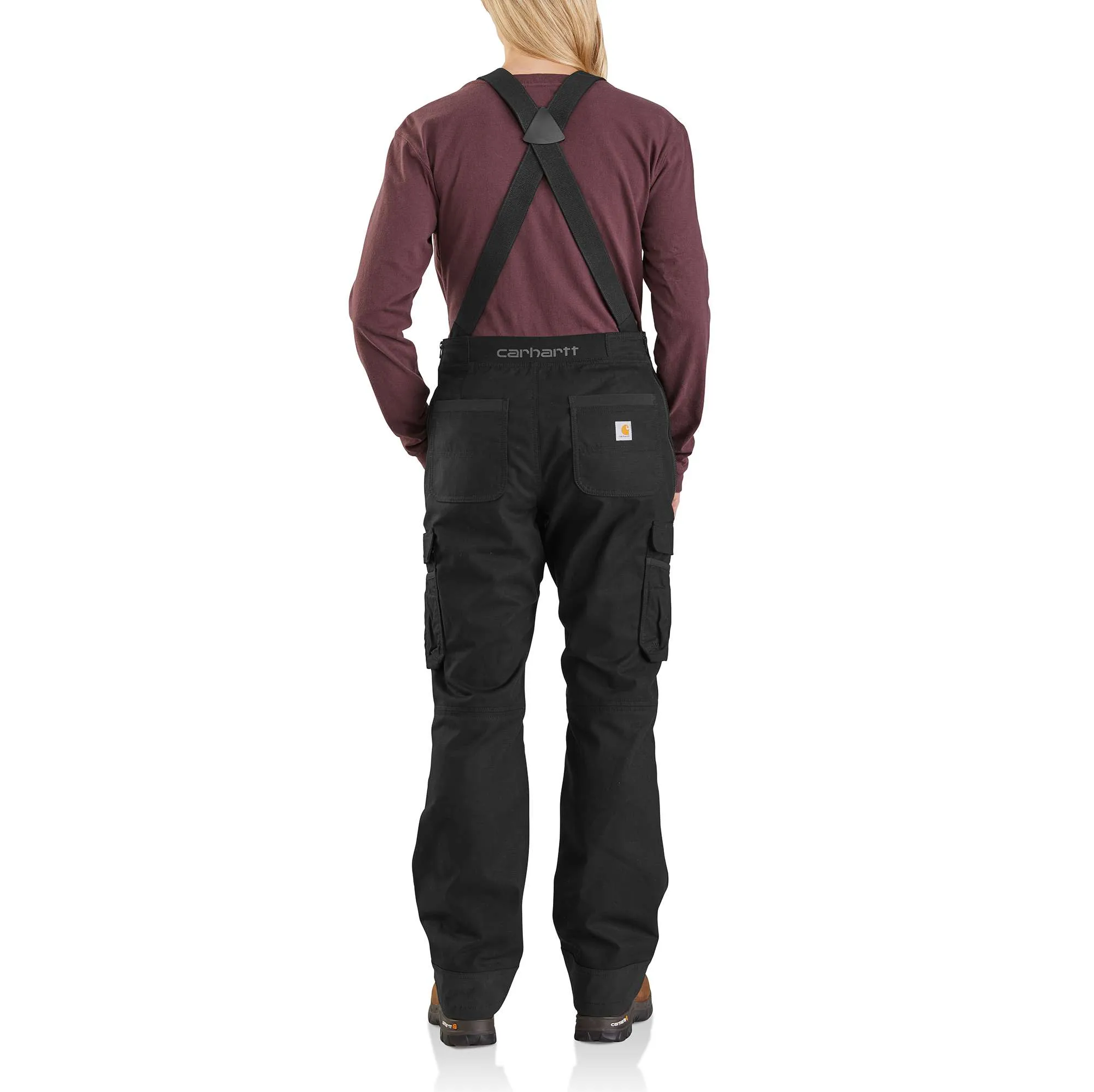 Carhartt® Rugged Flex® Steel Cargo Double Front Bib Overalls