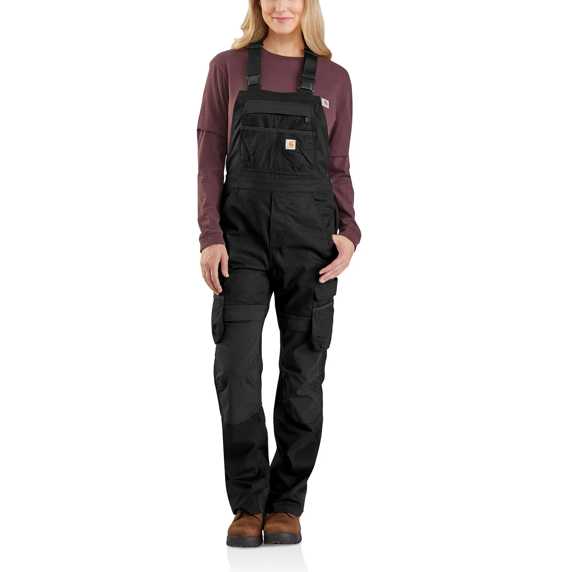 Carhartt® Rugged Flex® Steel Cargo Double Front Bib Overalls