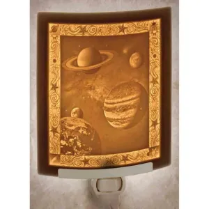 Celestial Bodies Porcelain Lithophane Night Light