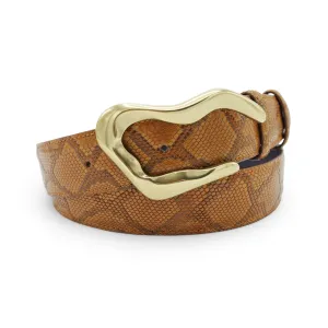 Chestnut Crotal Swirl Belt