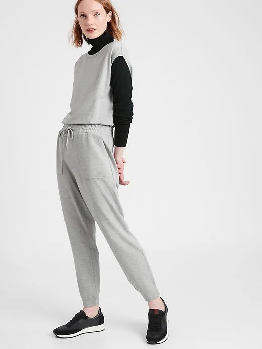 Cozy Knit Jumpsuit in Heather Gray