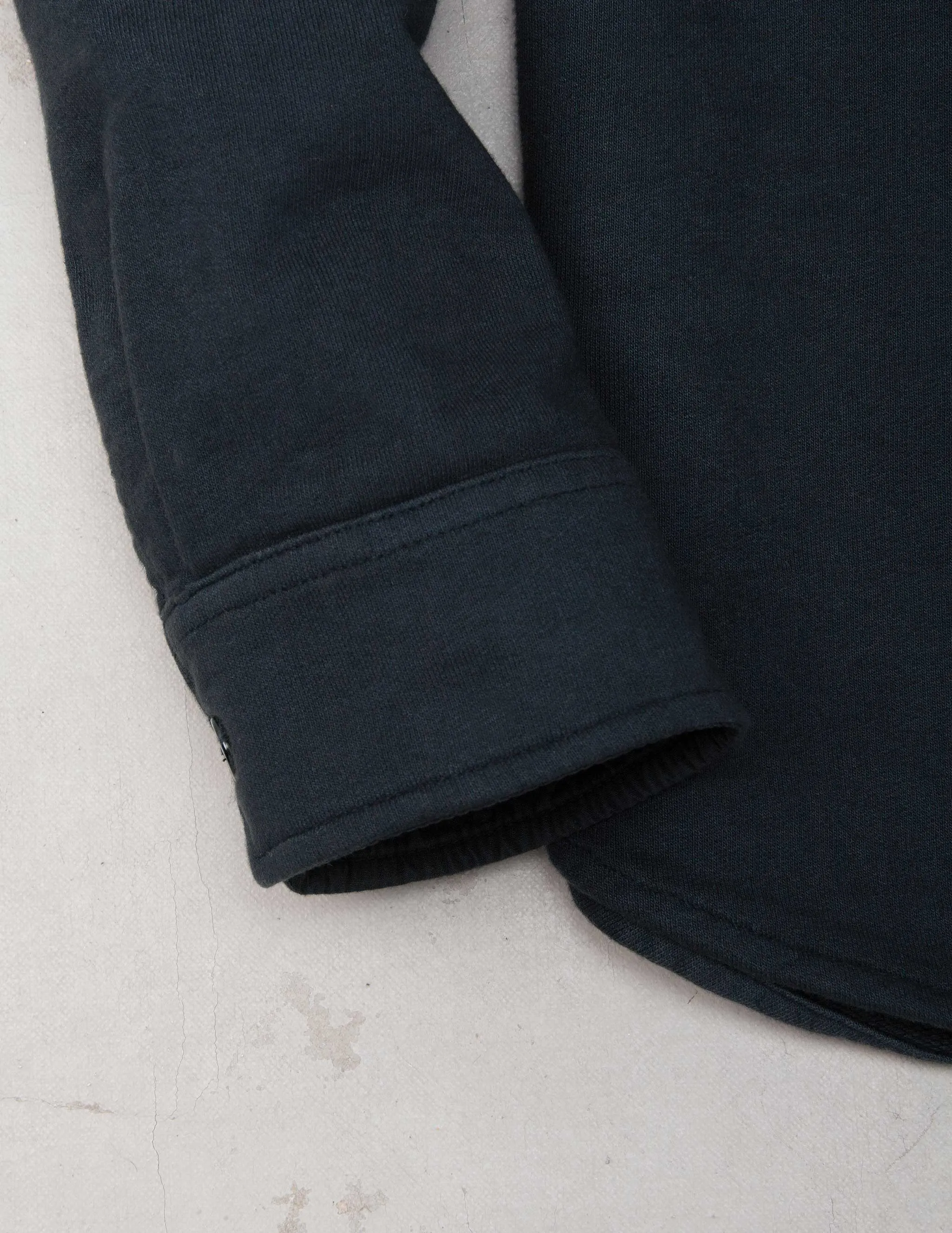 Deck French Terry Utility Knit Shirt in Midnight