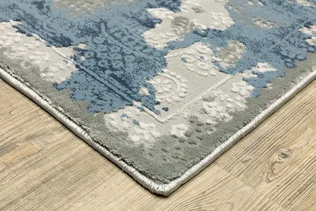 Easton 3313Q Beige/Blue Rug