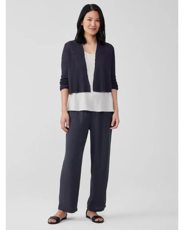 Eileen Fisher Airy Tuck Cropped Cardigan