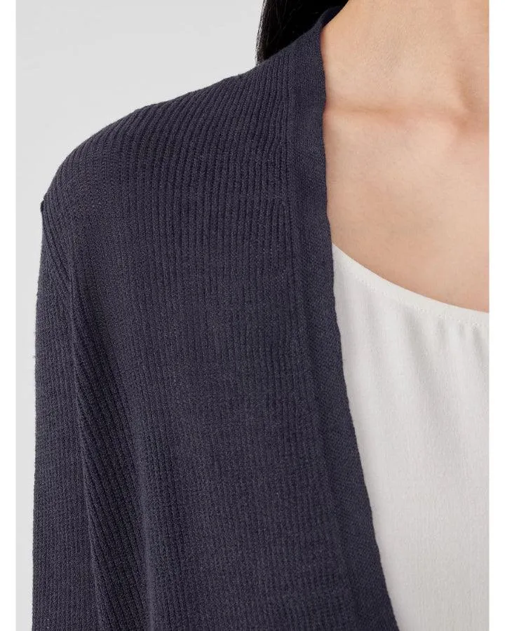 Eileen Fisher Airy Tuck Cropped Cardigan