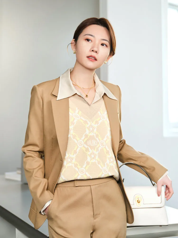 EP YAYING Office Style Blazer