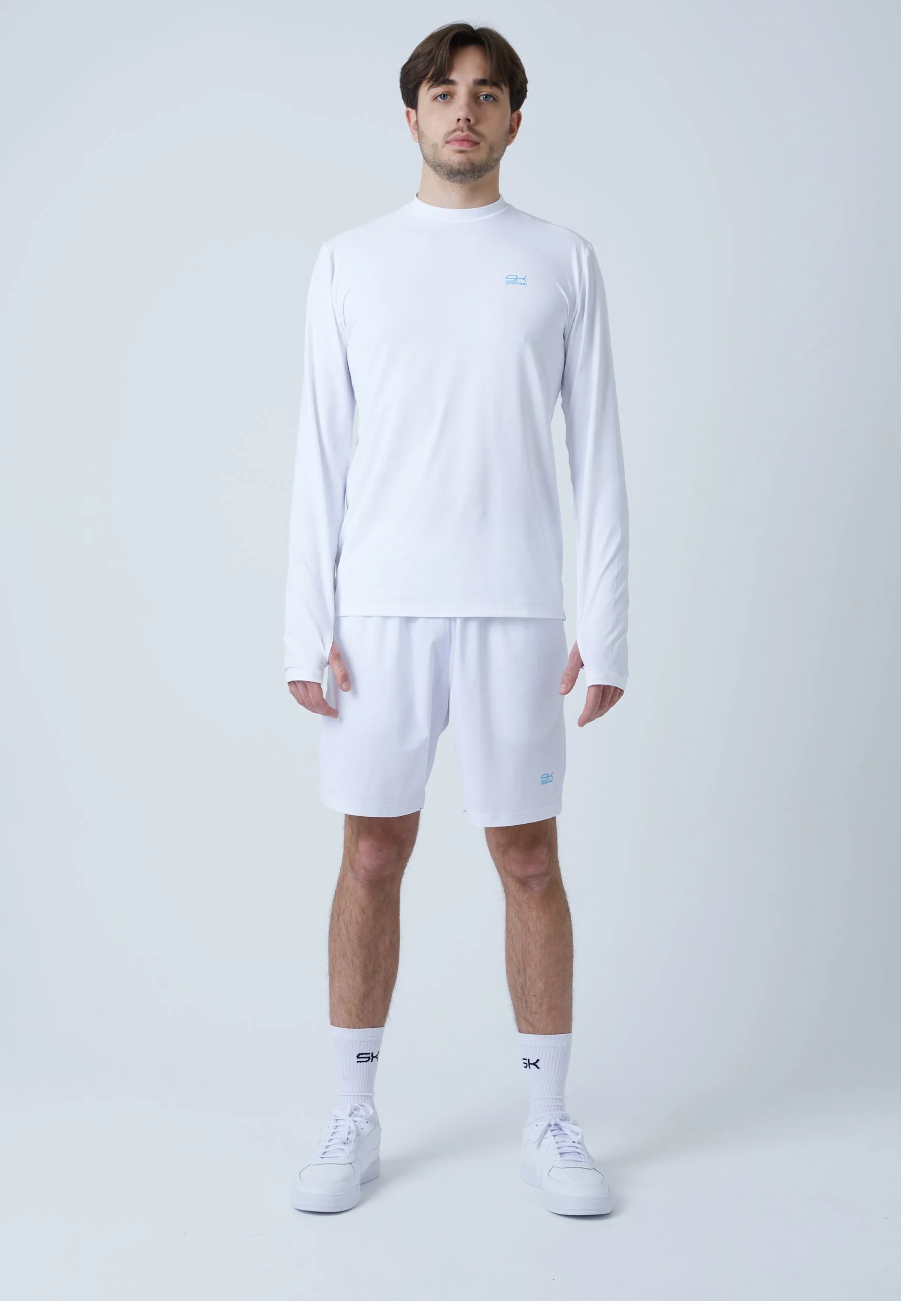 Functional Tennis Longsleeve Shirt High-Neck, white