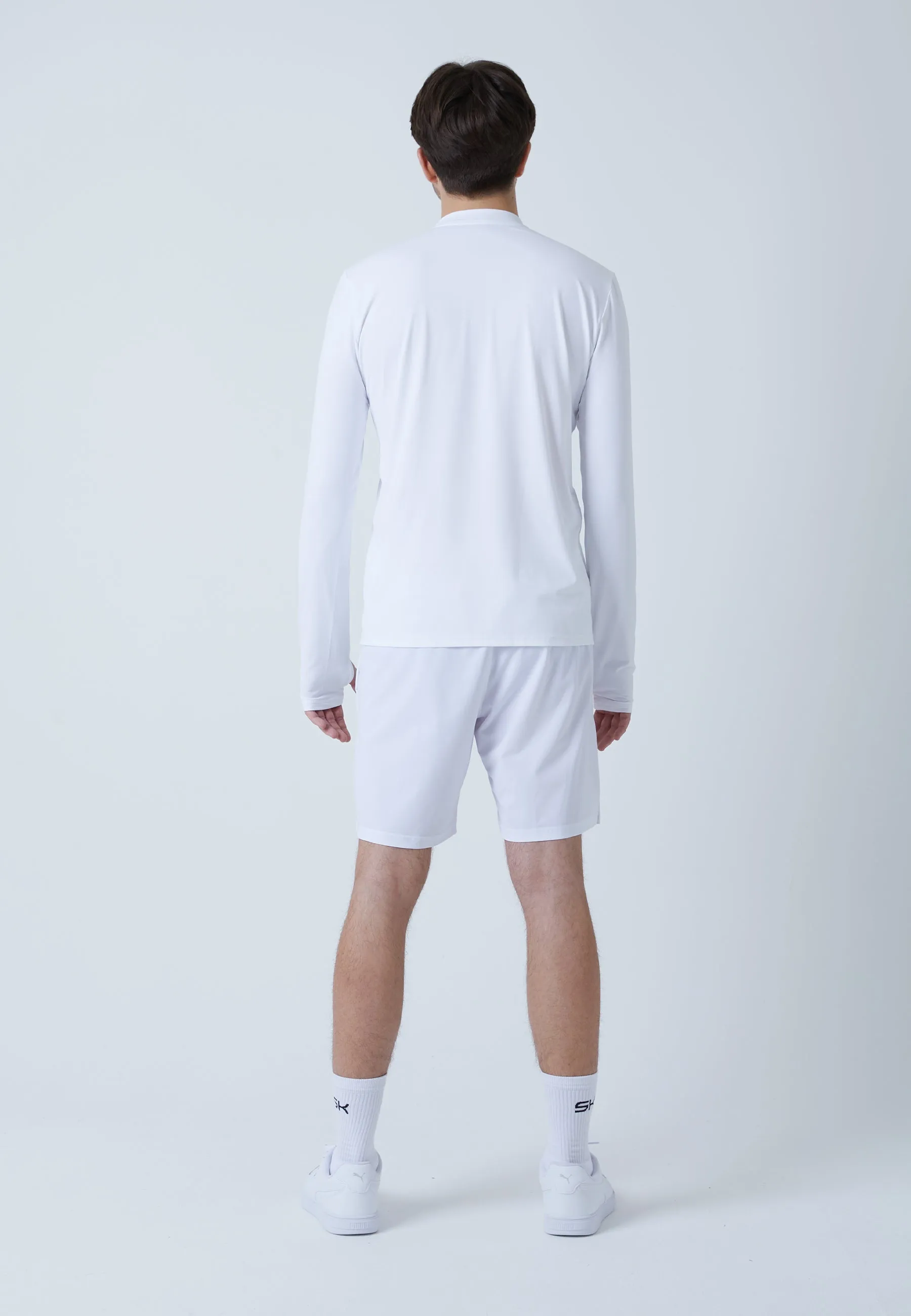 Functional Tennis Longsleeve Shirt High-Neck, white