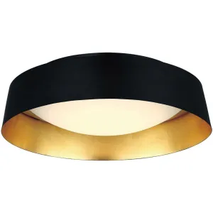 Gilt 19 in. LED Flush Mount Light Gold Finish