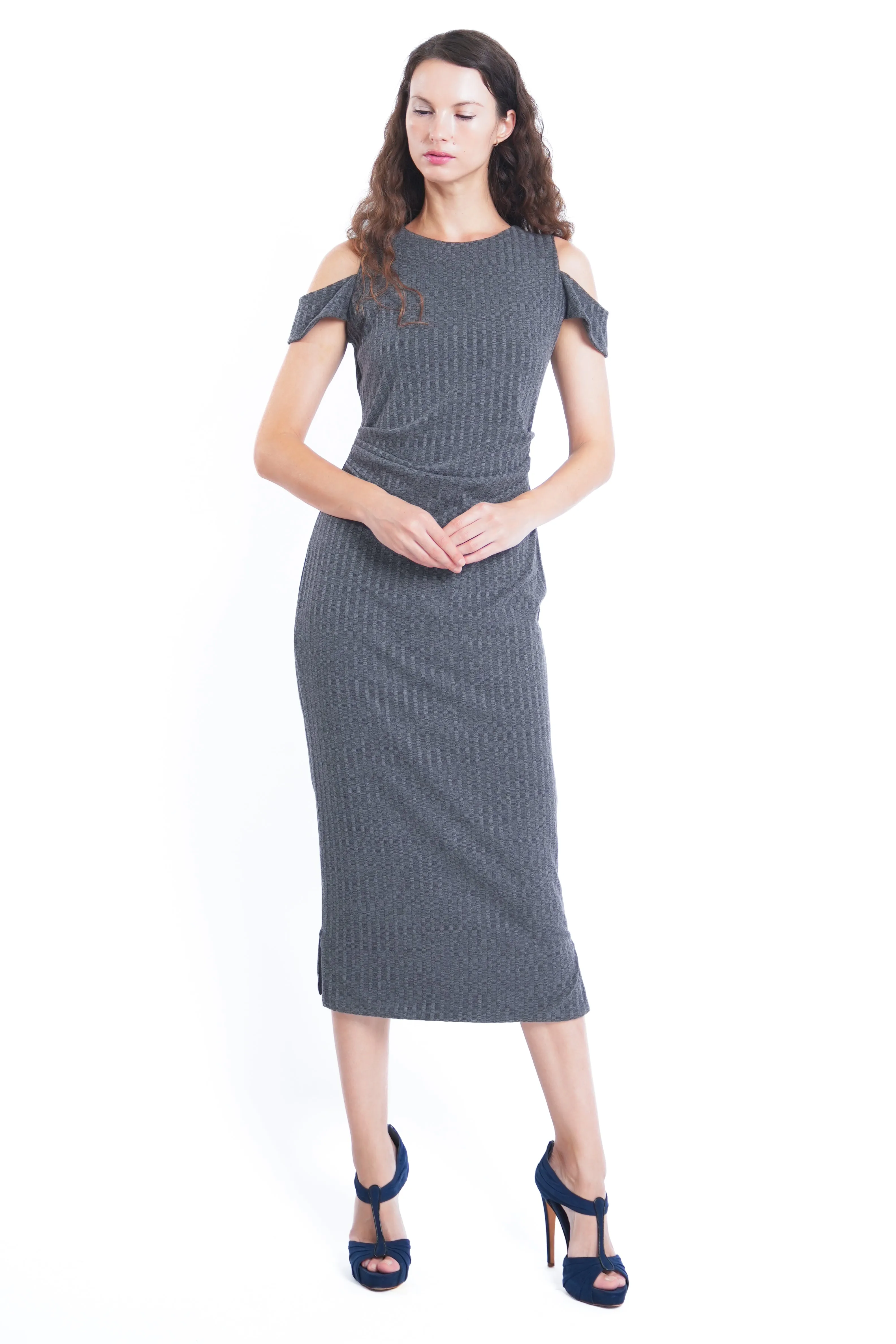 Hana Rib-Knit Maxi Dress