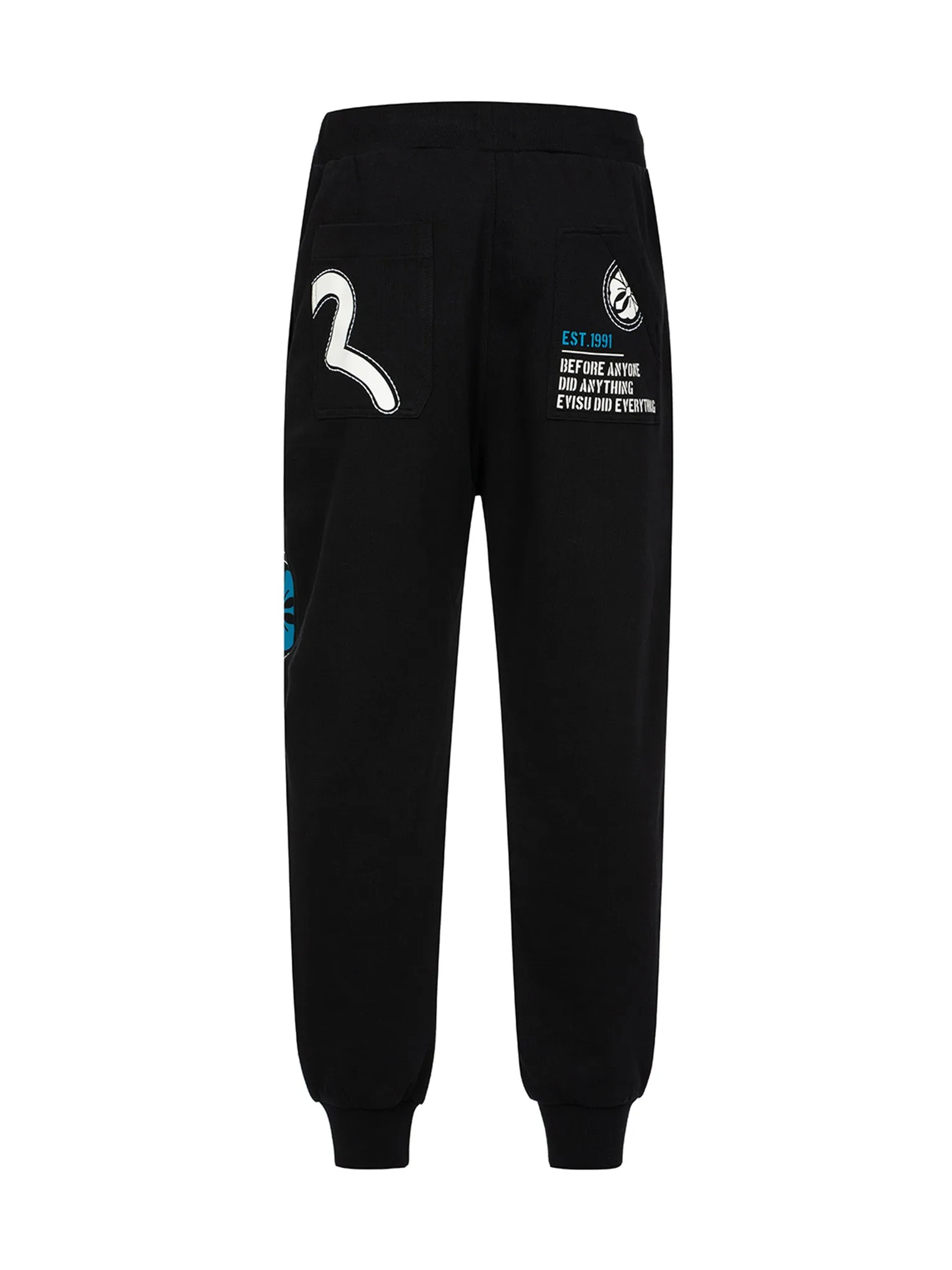 Hand-Stitched and Multi-Print Relax Fit Sweatpants