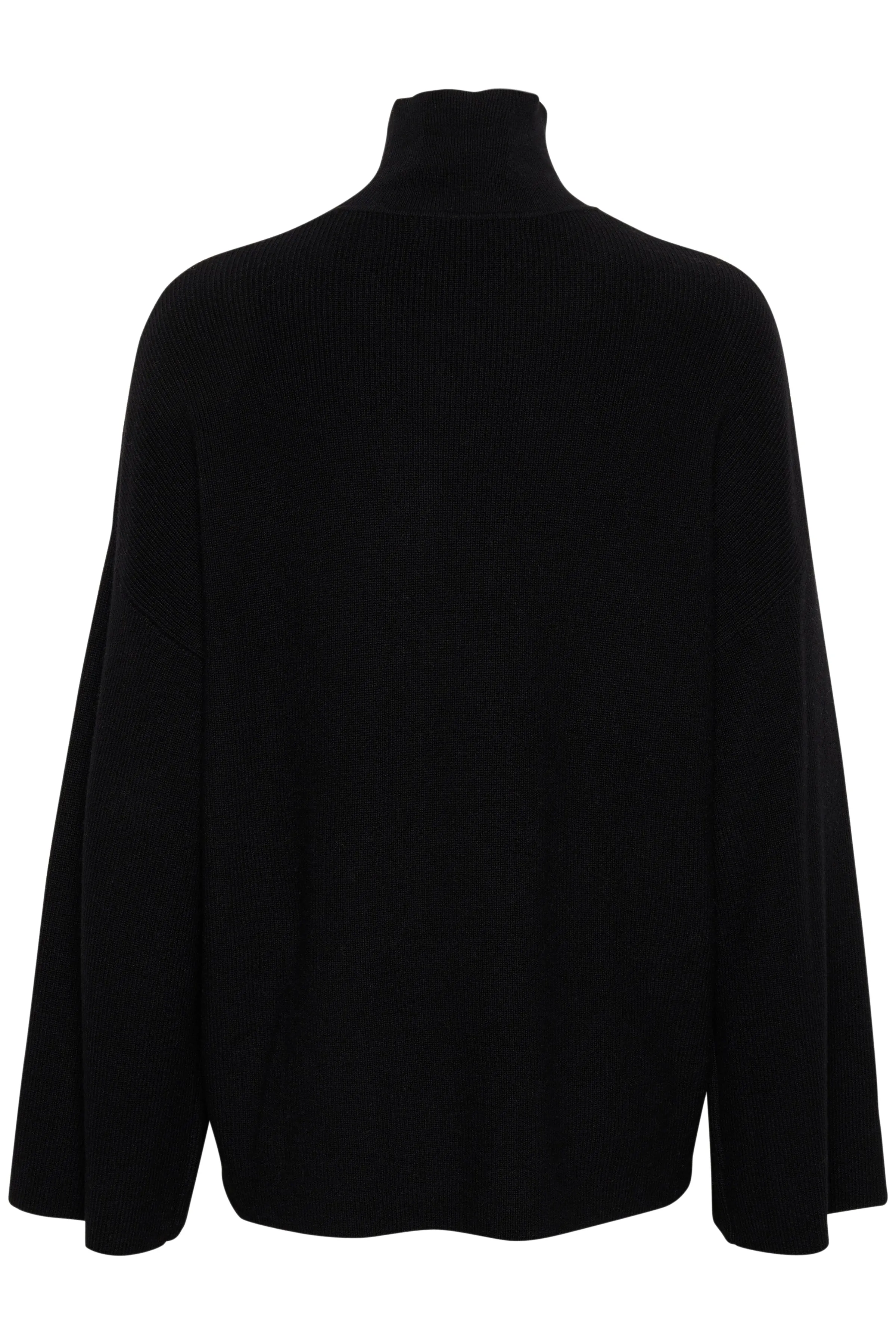 InWear Gitte Rib Knit High Neck Pullover Black