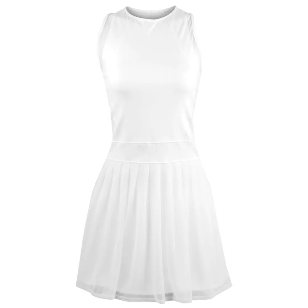 Lucky in Love Women's Essentials Next Level Dress - White