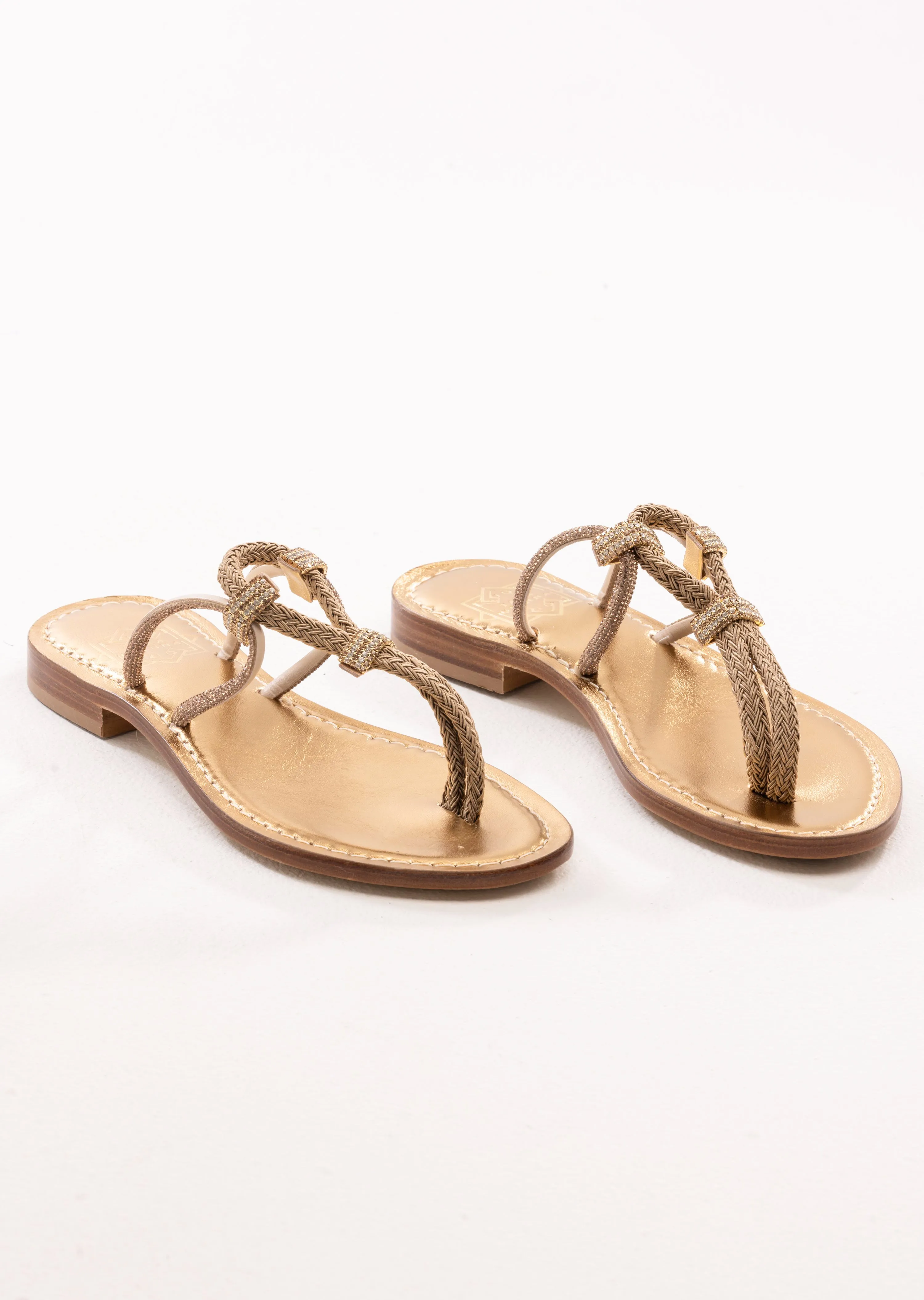 Marina Thong Sandal in Gold