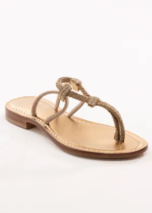 Marina Thong Sandal in Gold