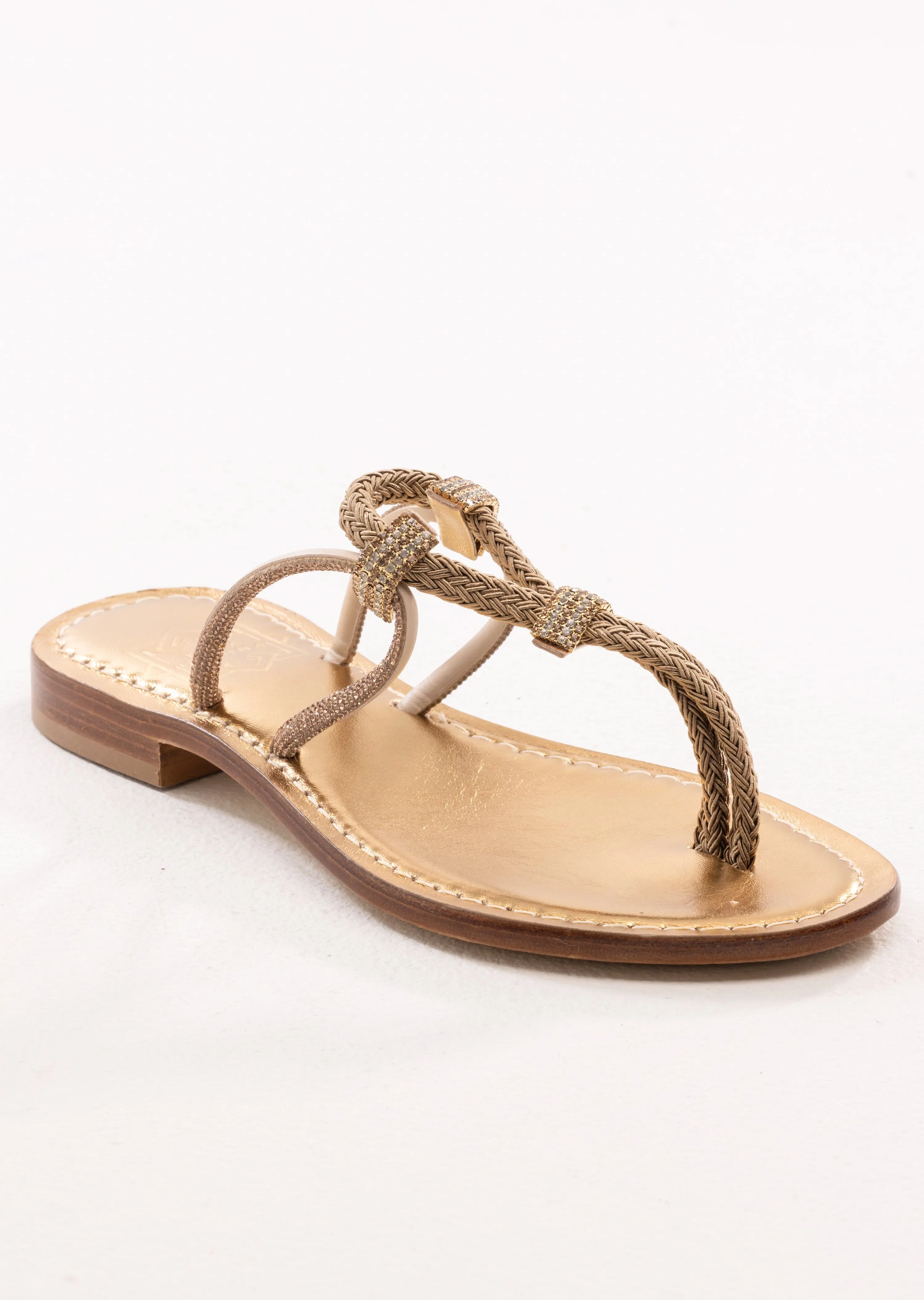 Marina Thong Sandal in Gold