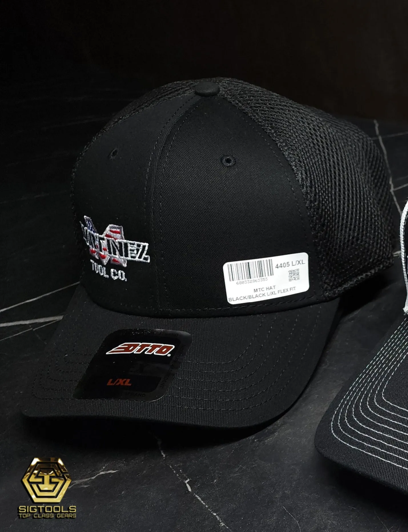 MTC Black/Black Flex Fit Mesh Hat