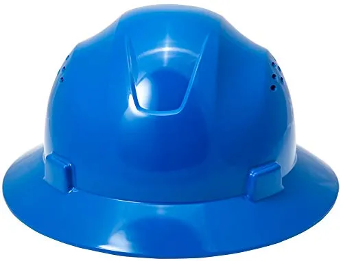 Noa Store Hdpe Blue Full Brim Hard Hat With Fas Trac Suspension