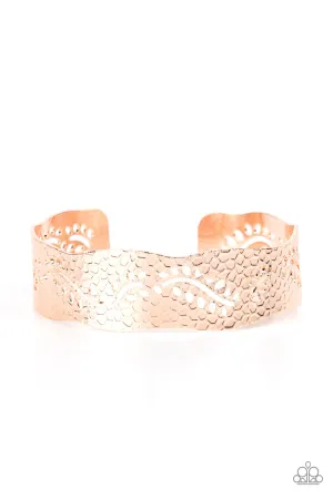 Paparazzi Savana Oasis - Rose Gold Cuff Bracelet