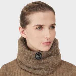 Samshield Neck Warmer Pearl - Camel/Gold Lurex