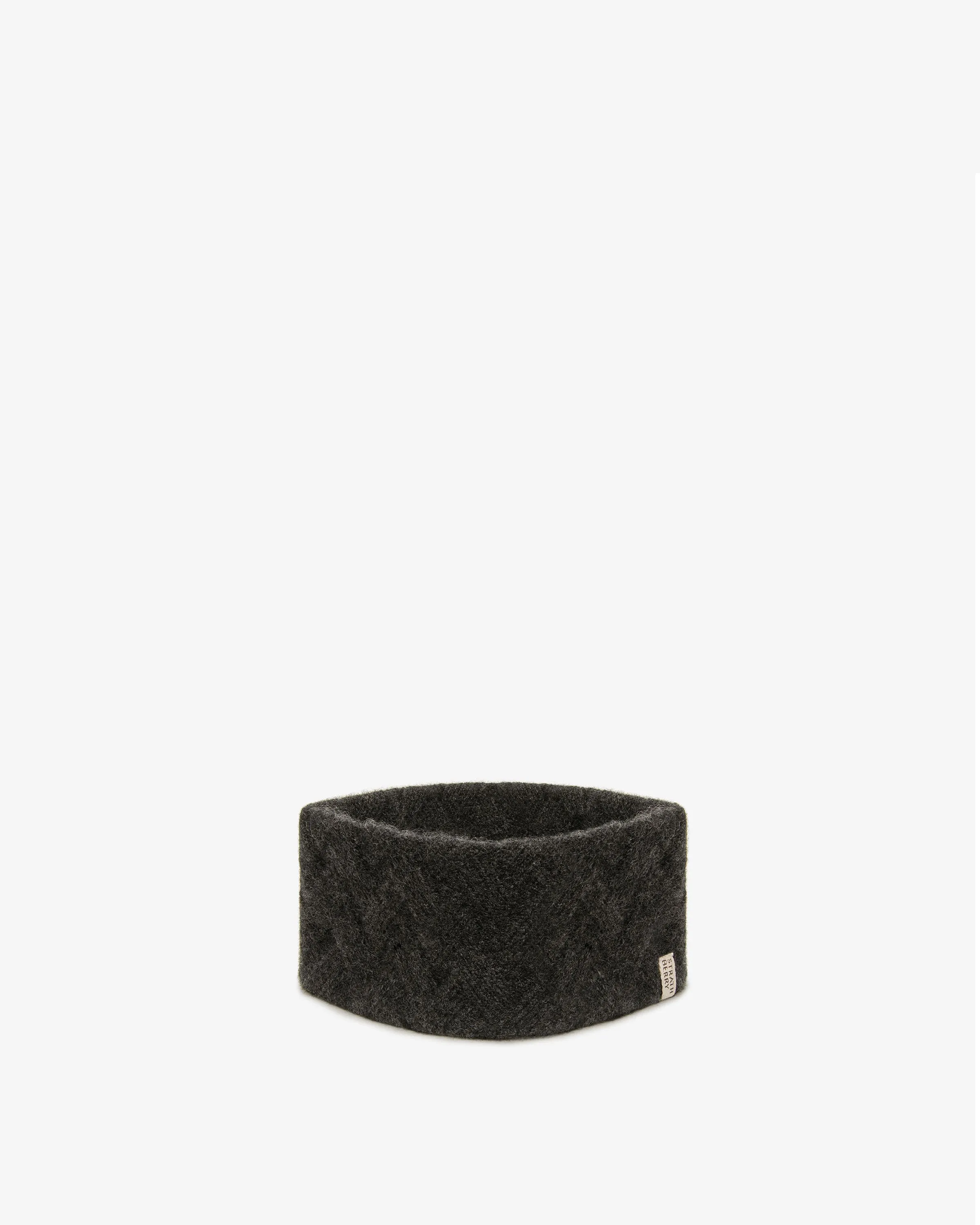 Sanday Cable Knit Pure Cashmere Headband - Charcoal