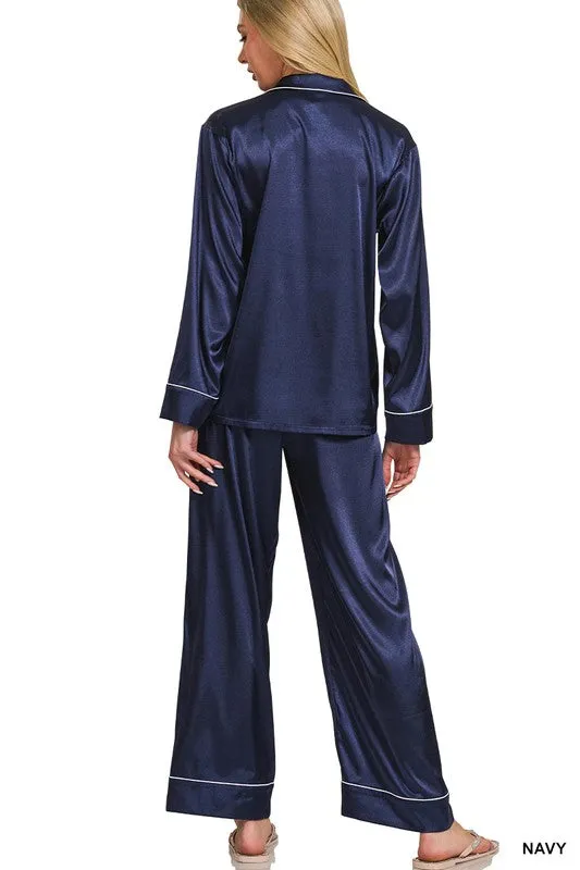 Silly For Satin Pajama Set