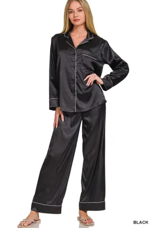 Silly For Satin Pajama Set