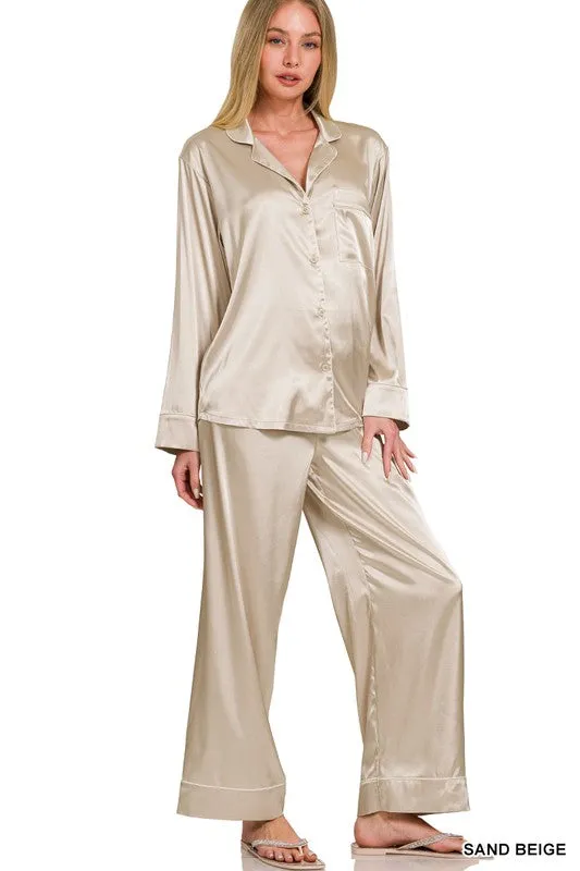 Silly For Satin Pajama Set