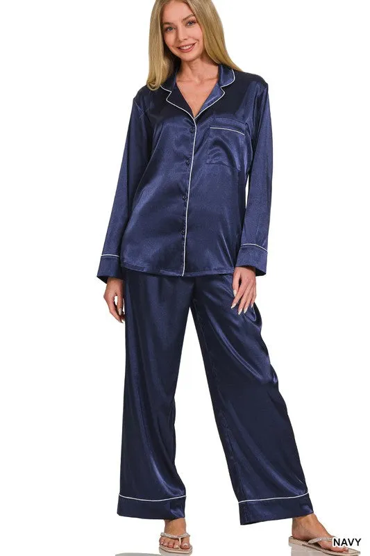 Silly For Satin Pajama Set