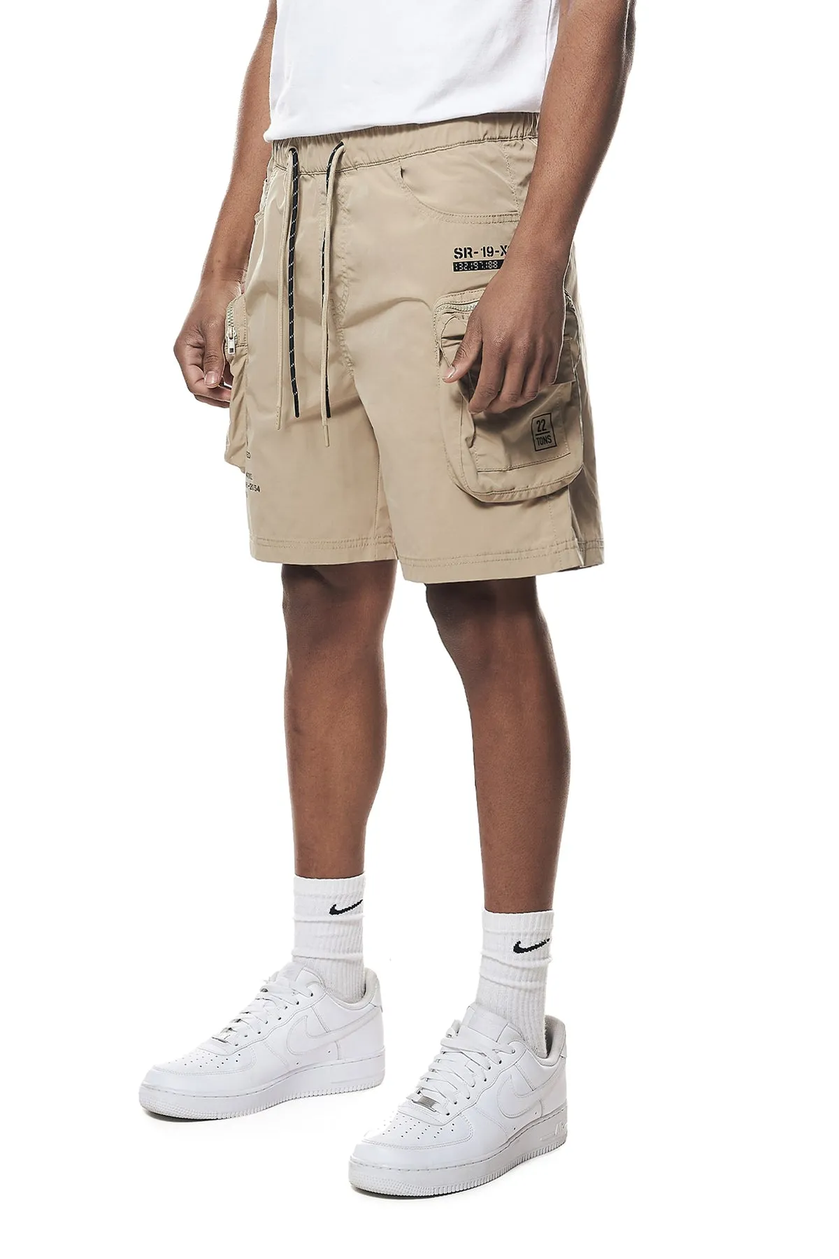 Smoke Rise Men's Printed Nylon Utility Shorts