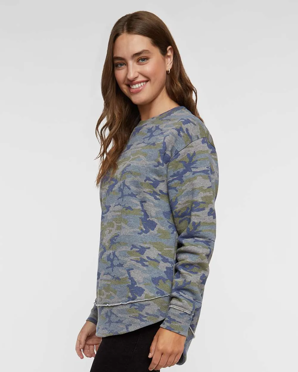 The Inside Wisconsin Show Ladies’ Oversized Sweatshirt - Camo