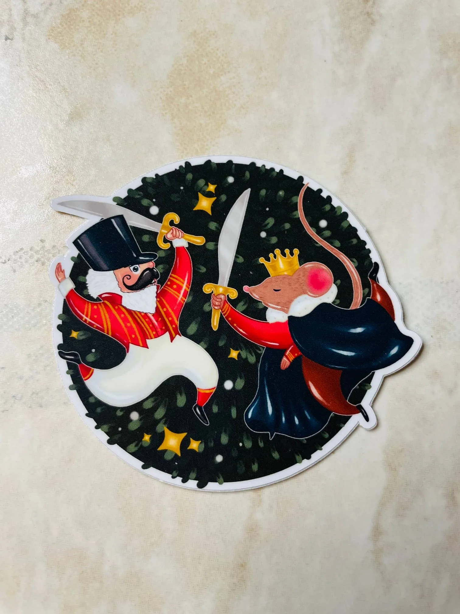 The Nutcracker The Battle Circle Vinyl Dance Sticker, 2.9" x: No Packaging