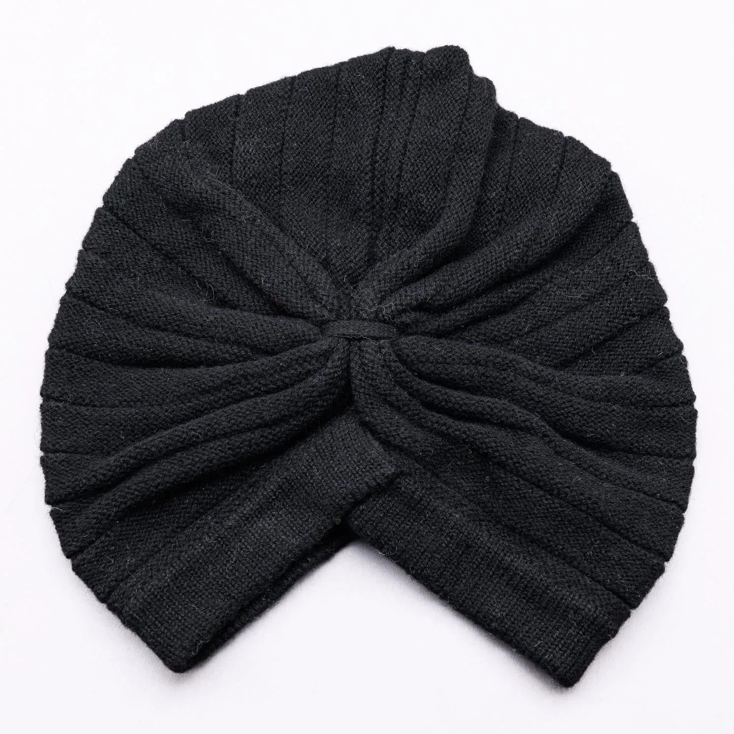 T'urban OUTFITTER Jumbo Rib Merino Wool Turban, Jett Black