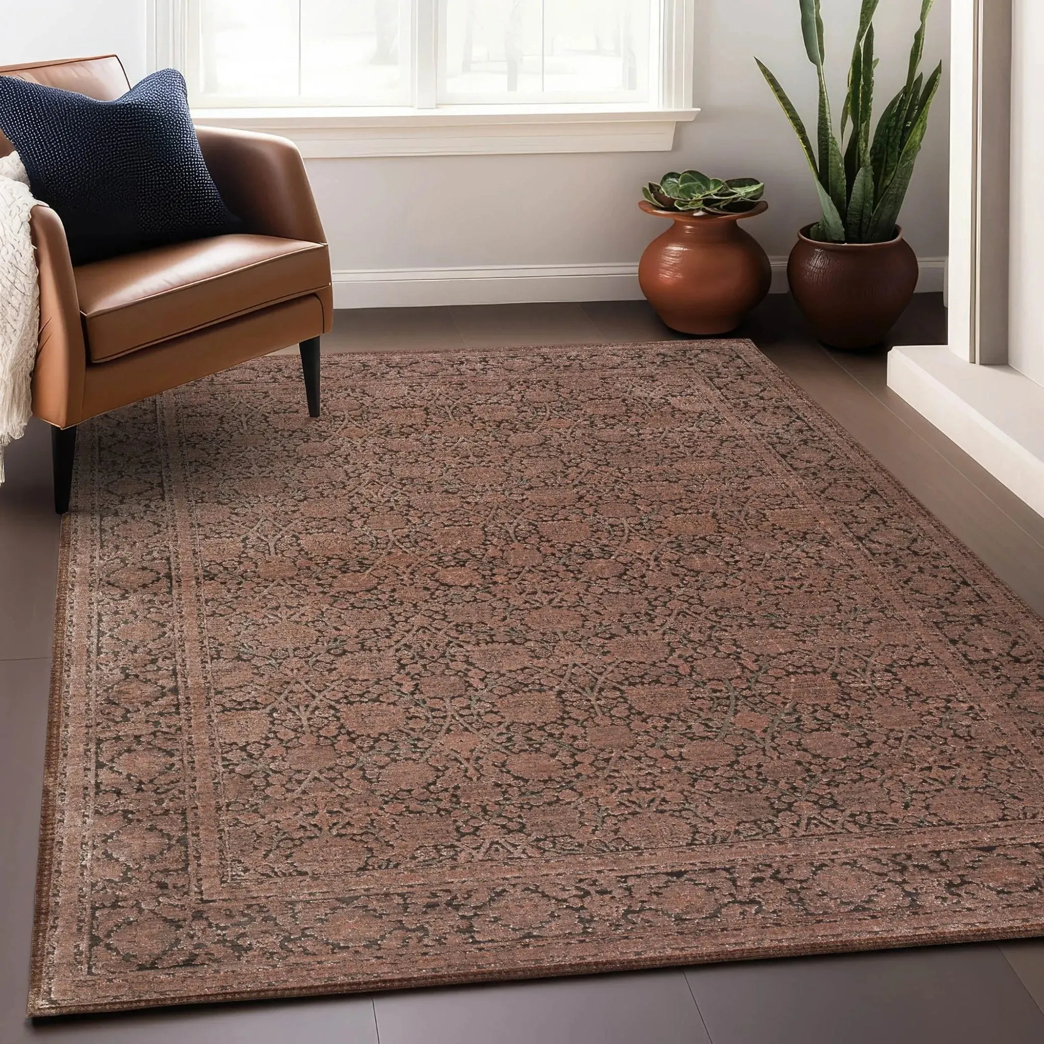 Vizcia VZ1 Brown Rug