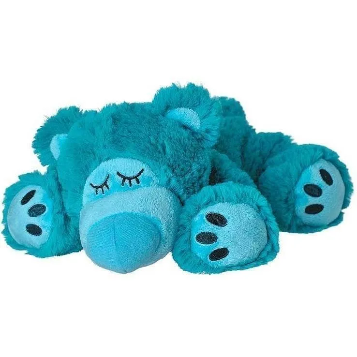 WARMIES SOFT TOY Sleepy Bear turquoise