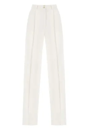 Wide-Leg Crepe Trousers