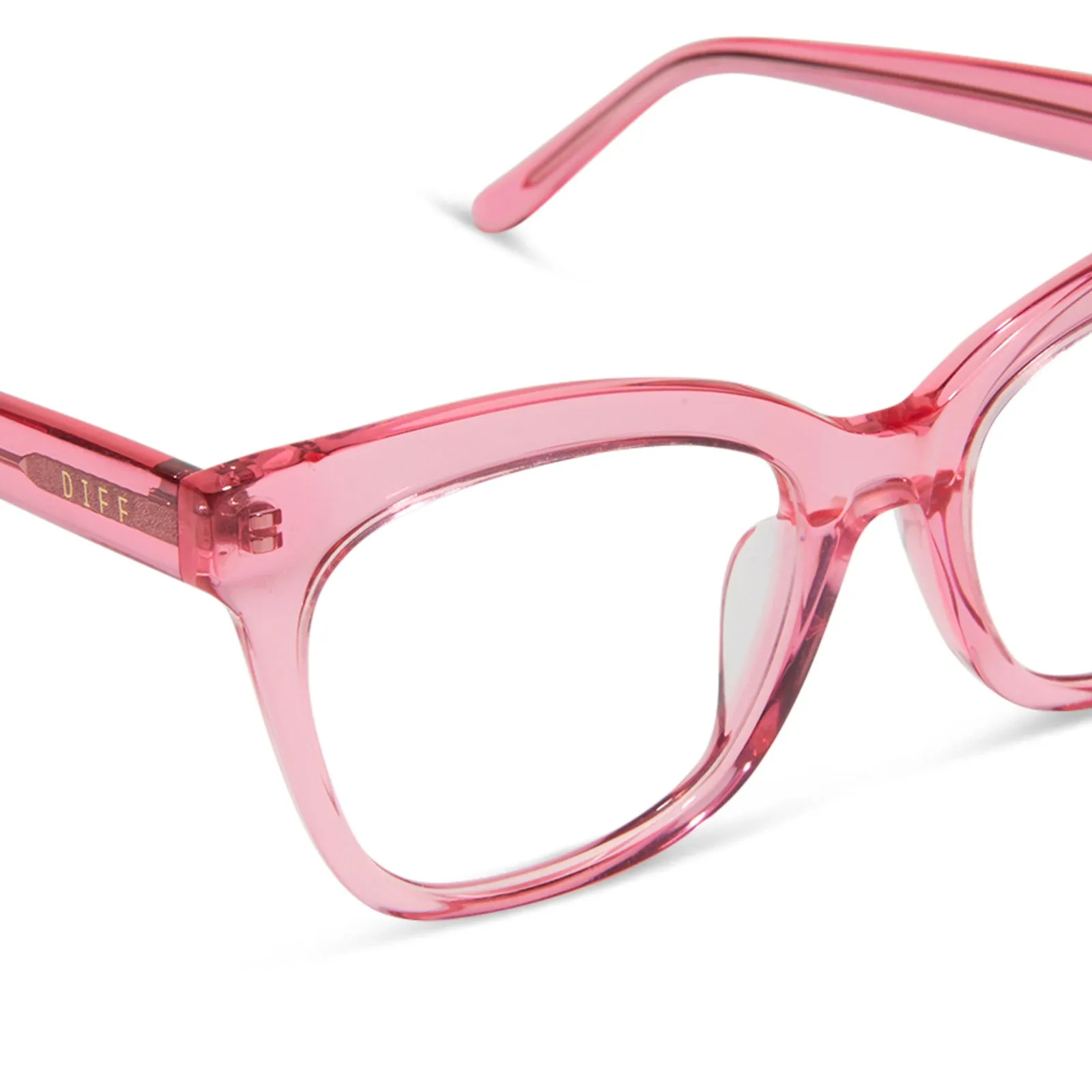 WINSTON - CANDY PINK CRYSTAL   PRESCRIPTION GLASSES