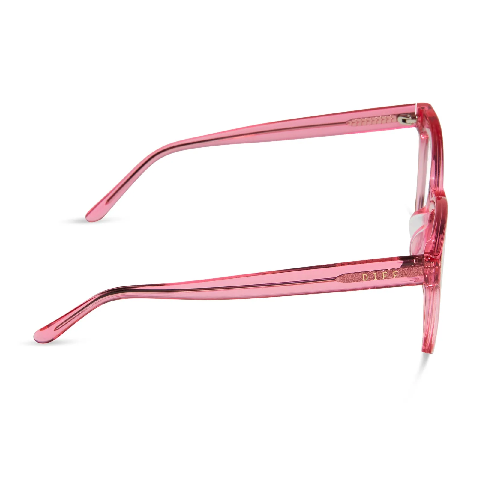 WINSTON - CANDY PINK CRYSTAL   PRESCRIPTION GLASSES