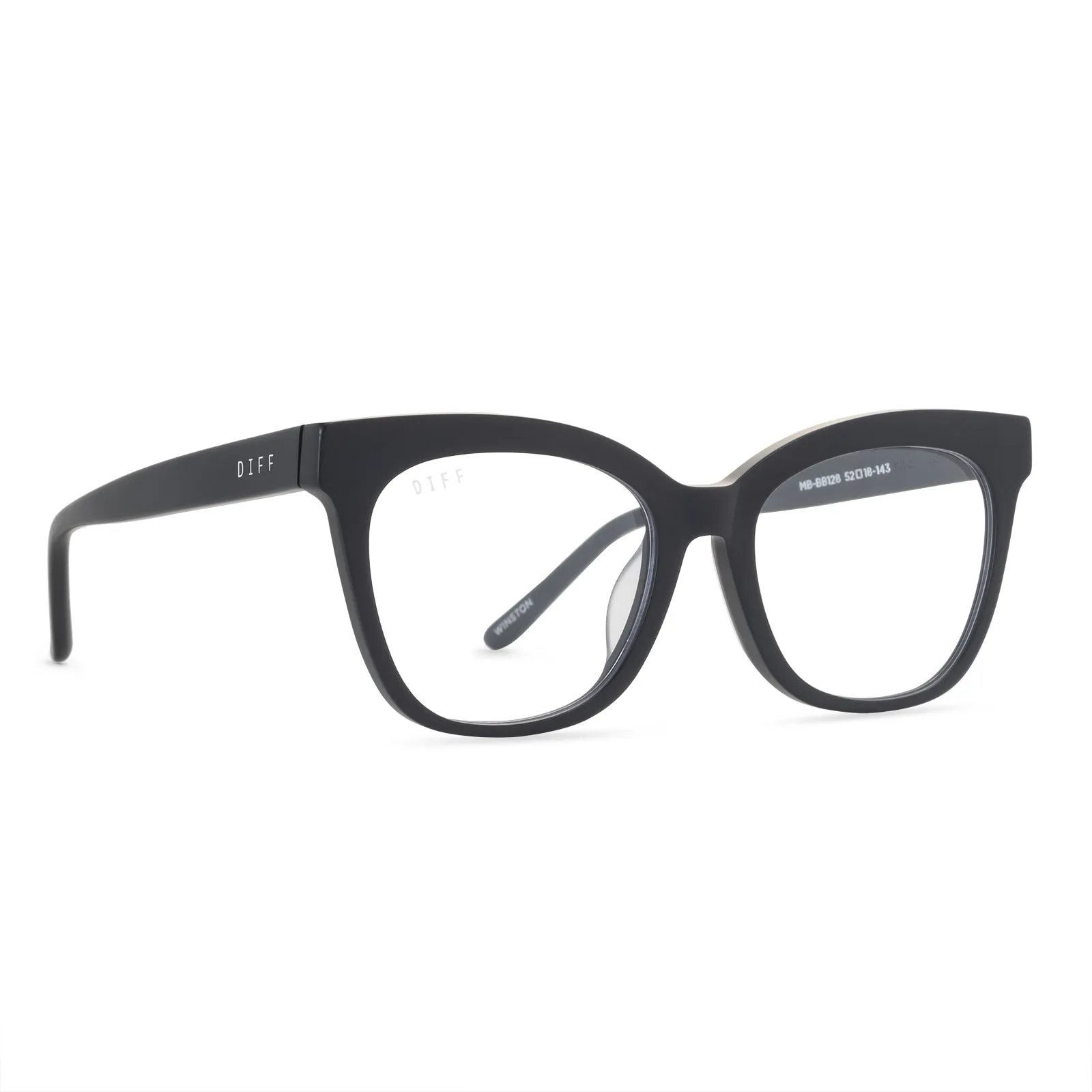 WINSTON - MATTE BLACK   PRESCRIPTION GLASSES