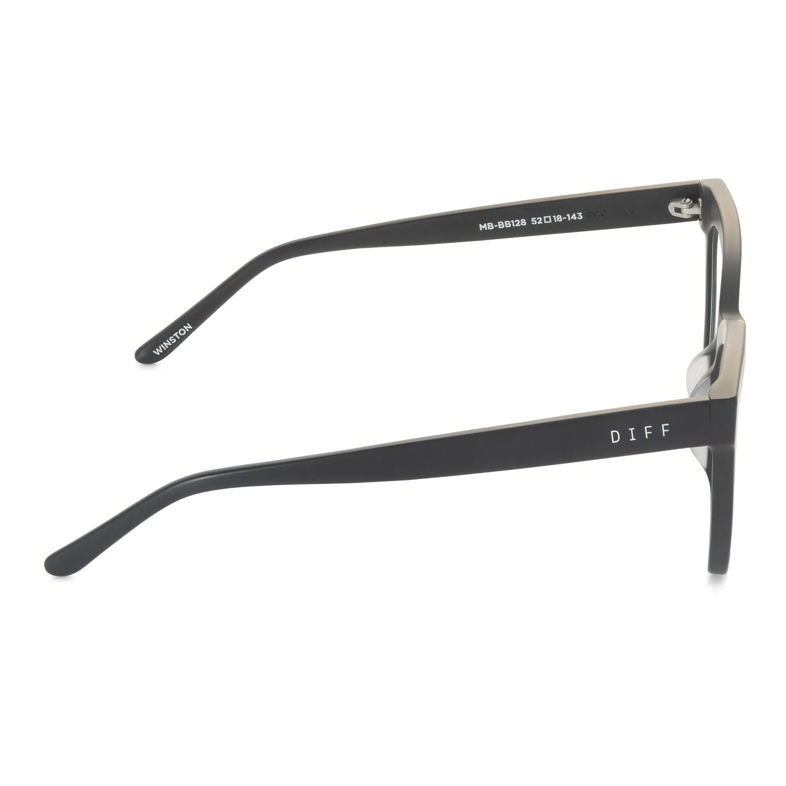 WINSTON - MATTE BLACK   PRESCRIPTION GLASSES