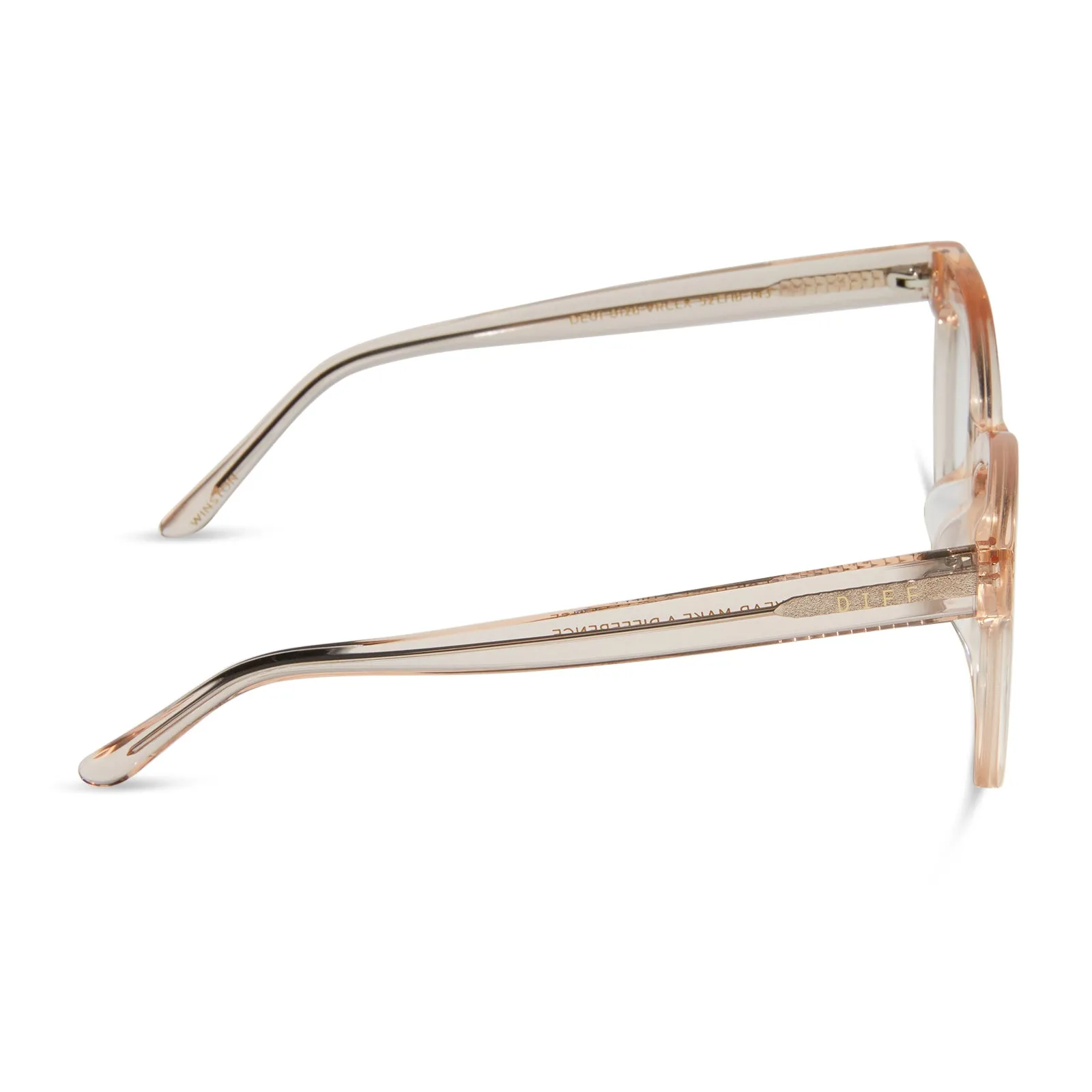 WINSTON - VINTAGE ROSE CRYSTAL   PRESCRIPTION GLASSES