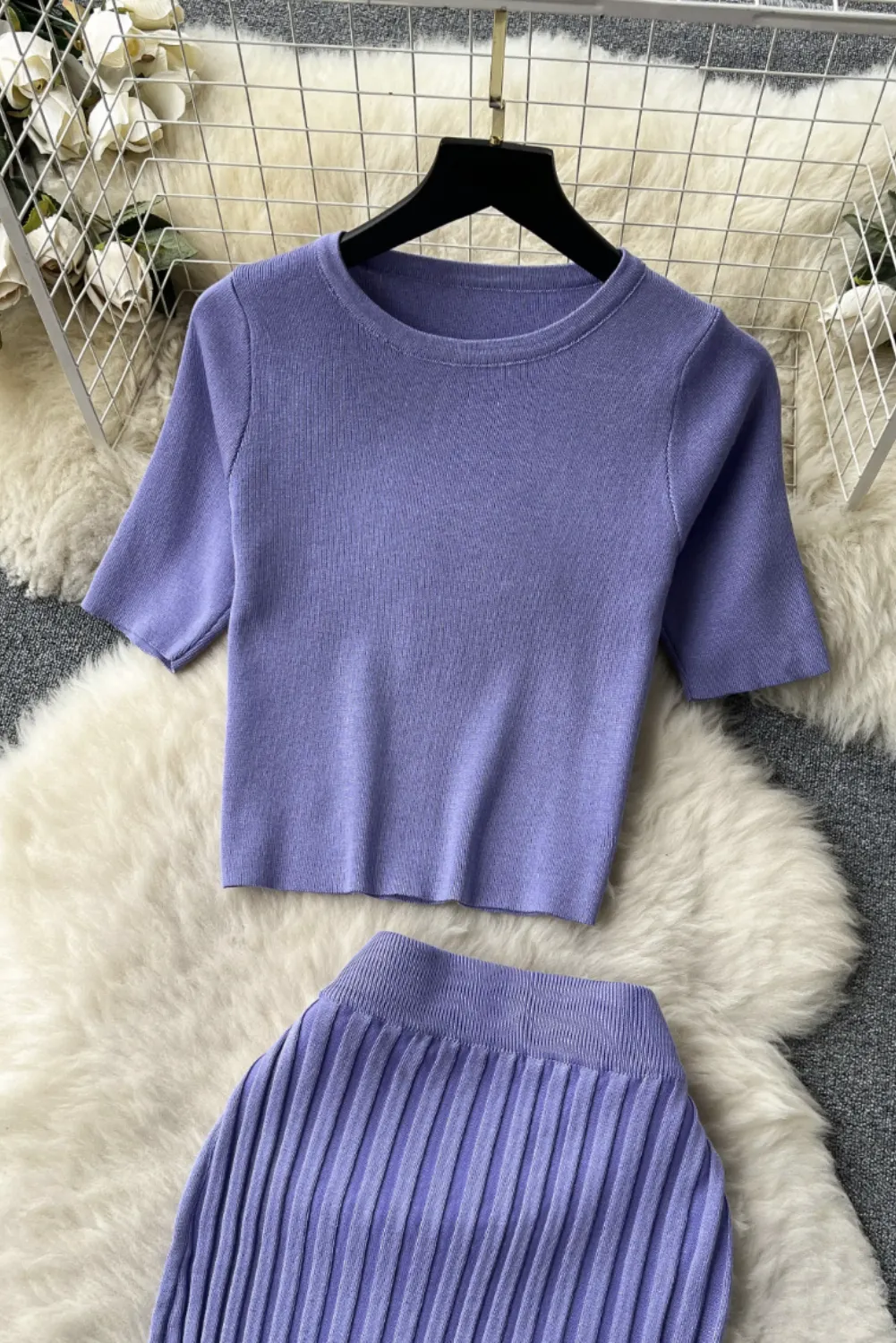 Womens Effortless Chic Knit 2 Piece Set