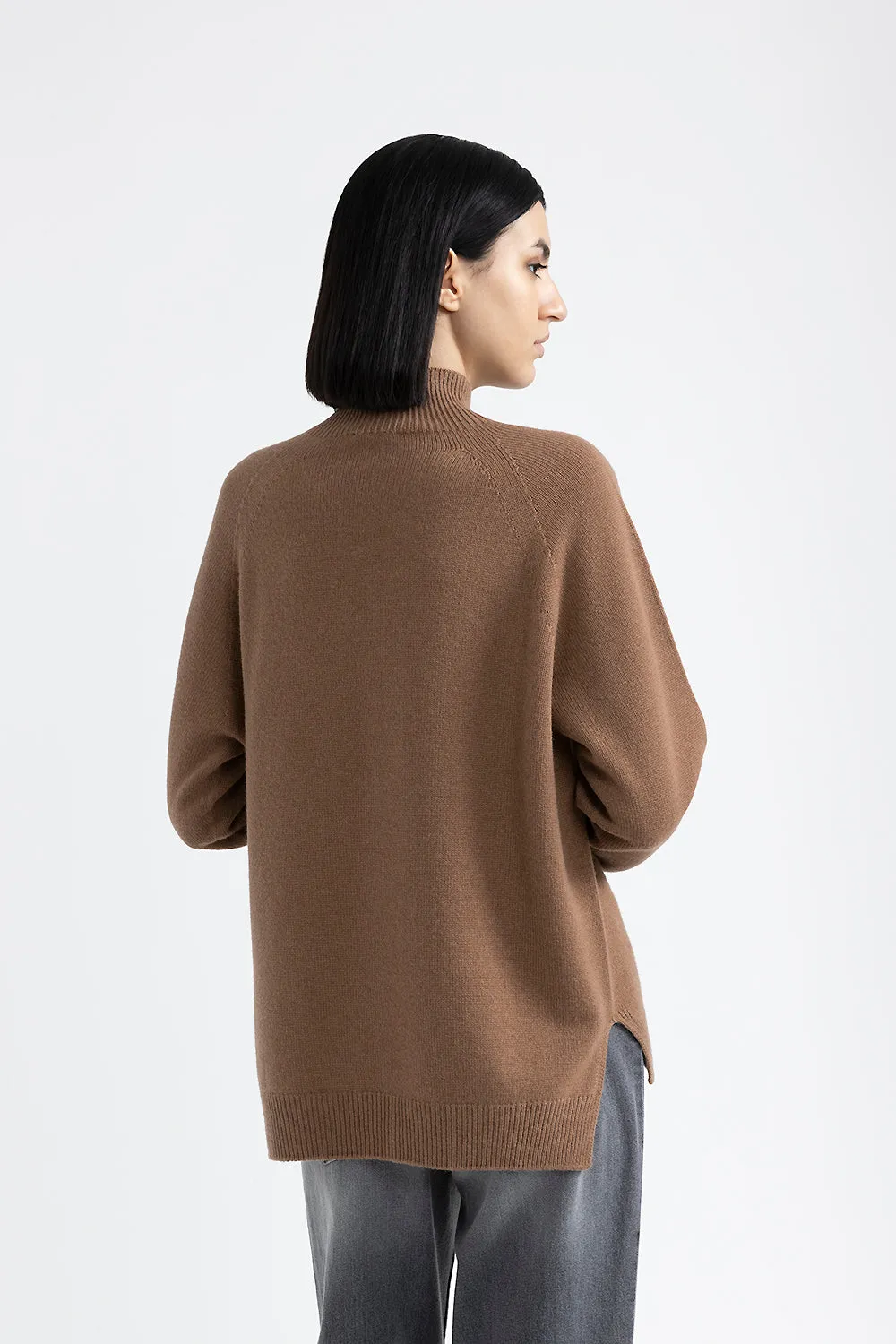 Wool, silk and cashmere sweater